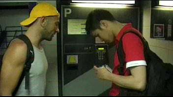 Play Fucking an asian boy in public toilets