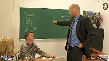 Play My teacher shoves all my cock in my ass ..