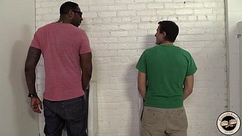 Play He saw that she was secretly looking at his cock, so he got into the glory hole