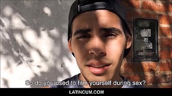 Play Latino straight deflowered for money