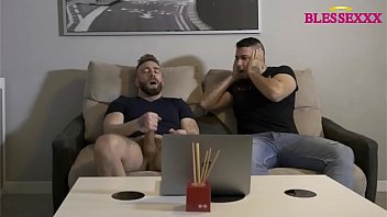 Play He gets horny and jerks off watching his colleague’s private porn videos