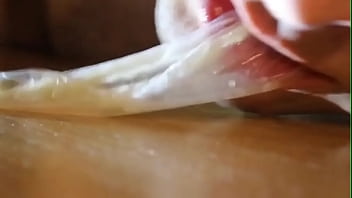 Play Fruit fuck and self swallow – the best comes after cumming