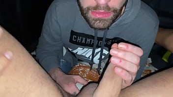 Play Gay sucks a straight guy’s cock, and fingers his ass