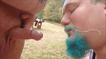 Play Fatbear gives cubby a facial up at the campground