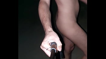 Play Walking the road at night naked and barefoot (1)