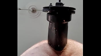 Play Fuck machine 23, new dildo with 28 cm circumference