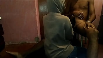 Play Shy boy sucks me off after a hard day at work