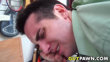 Play Kinky voyeur watching a hardcore anal drilling in pawnshop
