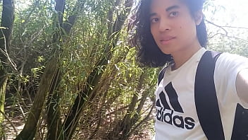 Play Jon arteen shows his dick, pisses pee outdoor, puts his white sneakers in mud