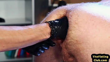 Play Athletic spex cocksucker fisting partners asshole in office