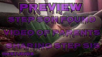 Play Step son finds vid of parents sharing step sis