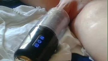 Play Toy Play Leads to Explosive Solo Cumshot in Stockings