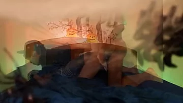 Play Halloween Orgasm: Ghost Boy Bareback Fucking Emo Femboy’s Tight Pussy