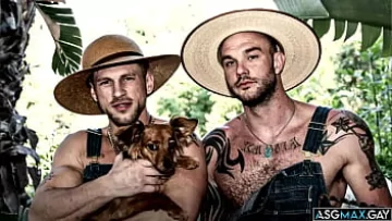 Play Hunks Roman Todd and Cliff Jensen in a Raw Outdoor Encounter