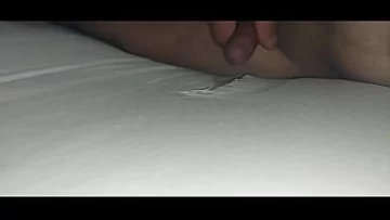 Play Filling My Ass with the Mattress while Fantasizing about Cock