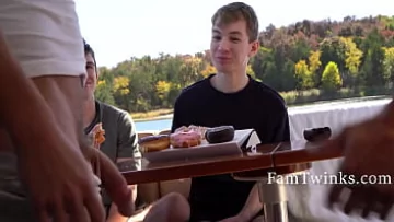 Play Stepfather’s Hardcore Gangbang Lesson for His Twink Step-Son