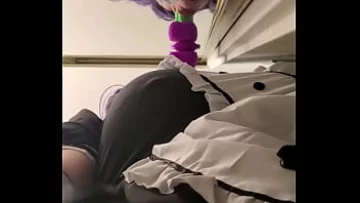 Play Curvy Maid in Uniform Gets Intimate with Dildo in Explicit Solo Play