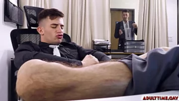 Play Trevor Brooks Gets Caught Masturbating in the Office by His Boss, Jordan Star
