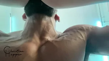 Play Muscular Black Stud Gives Bareback Fuck to Hung Twink