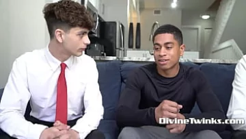 Play Church Twinks Initiate Him in a Forbidden Threesome