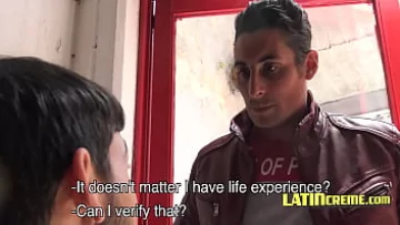 Play Outdoor Gay Encounter: Latino Twink Gets Barebacked