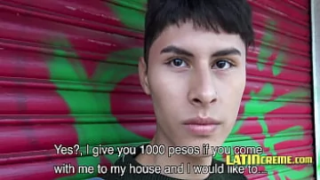 Play Spy on Public Gay Encounter: Latin Twink Fucked in Back Alley