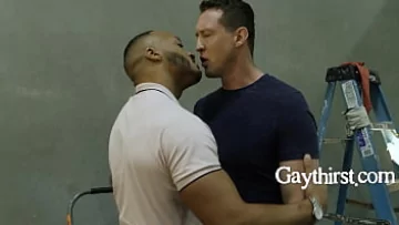 Play Husband’s Closet Secret: Interracial Gay Ass Pounding
