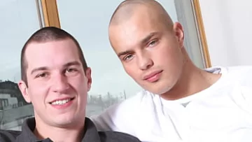Play Sexy Shaved Head Hunk in Hot Gay Action